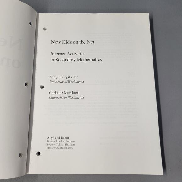 New Kids on the Net Internet Activities Secondary Mathematics 1999 PB Book - Picture 2 of 15